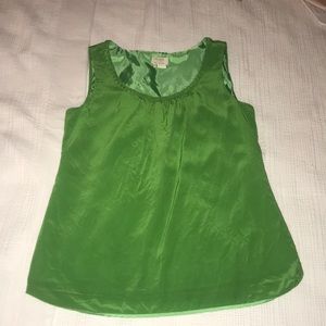 Kate Spade green silk blouse